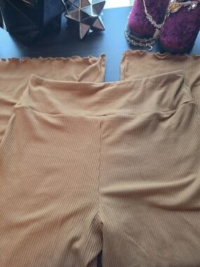 Ribbed Flare Hippie Pants